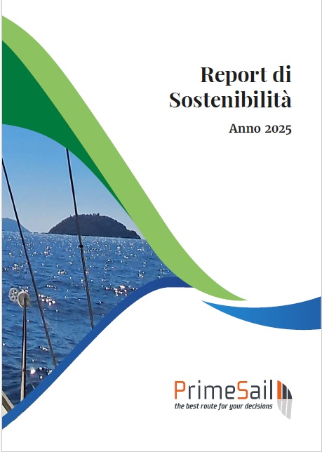 Copertina del Report di Sostenibilit&agrave; PrimeSail, anno 2025